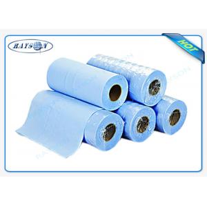 China Light Blue Disposable Bed Sheet PP Nonwoven Massage Bedsheet Roll For Hospital supplier