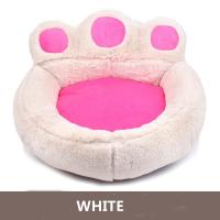 China Teddy Dog Sleeping Pad Bear Paw Short Plush Pet House Bed on sale