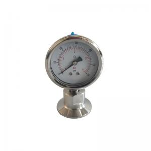 China ANSI Standard 1.5inch Sanitary Vacuum Pressure Gauge with SS316 Tri Clamp Diaphragm Seal supplier