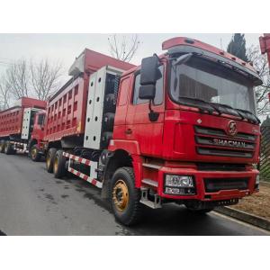 90ton Heavy Dump Truck 6x4 SHACMAN CNG Dump Truck Red F3000 6x4 380 EuroV