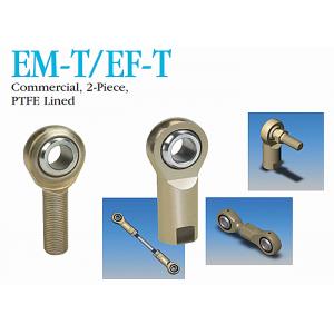 PTFE Lined Stainless Steel Rod Ends EM-T / EF-T 2 - Piece For Heavy Duty Industrial