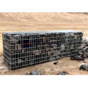 Rust Proof Galfan Coated Welded Gabion Baskets , Garden Wall Decorative Gabion Baskets