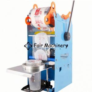 China 750W 500times/h Cup Filling Sealing Machine , 115mm Bubble Tea Cup Sealing Machine supplier