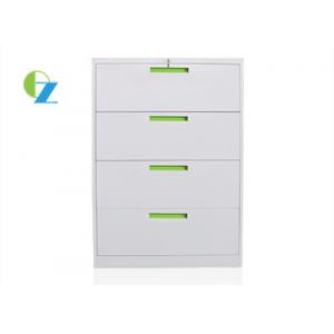 China Steel Four Drawer Lateral File Cabinet For Office / Commercial / Educational supplier