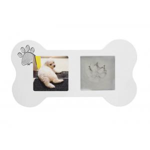 China Pet Paw Prints Keepsake Desk Photo Frames Clay Imprint Kit For Wall Hanging wholesale