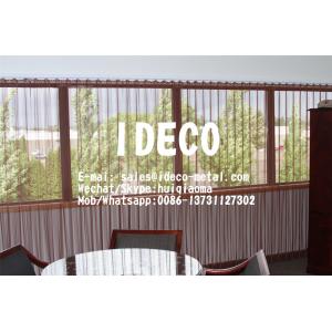 China Aluminium Fireplace Screens, Metal Coil Curtain Drapery, Coiled Wire Mesh Draperies, Shower Dividers wholesale