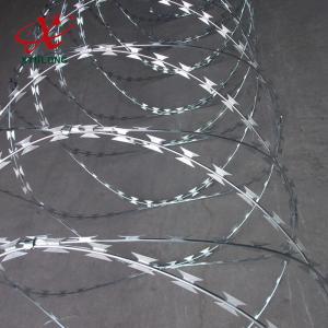 China CBT BTO Razor Barbed Wire For Airport And Railway With Single Or Cross Coil supplier