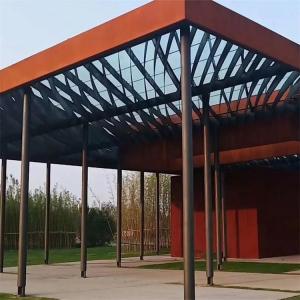 Roof Unique Designed Garden Metal Pavilion Corten Steel Pergola Gazebos