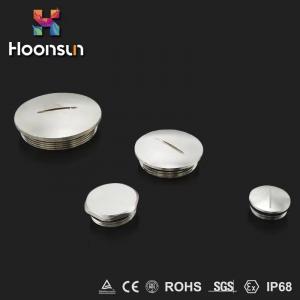 Nickel Plated Brass Accessories IP54  Round Screw Plug Caps