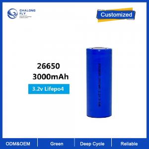 China Customized Lithium Iron Lifepo4 Battery Cell 26650 3.2V 3000mAh For EV Electric Bike Scooter Motocycles supplier