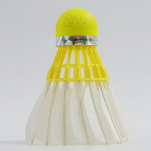 Supplier Training Yellow Badminton Goose Feather Shuttlecocks with Great Stability and Durability