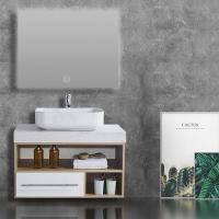 China SONSILL Bathroom Vanity Cabinets Wall Mount Bathroom Cabinets With LED Mirror on sale