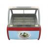 14 Pans Stainless Steel Pastry Shop Ice Cream Display Freezer