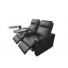 China Love Seat Movie Electric Recliner Chairs With Blue LED Cupholder Light wholesale