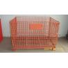 China Black Lockable Folding 50*100mm 1500KG Folding Wire Mesh Container wholesale