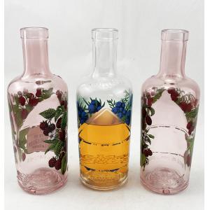 700 ml 750 ml 500 ml 1 Liter Customized Transparent Glass Wine Bottle with Custom Logo