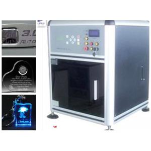 Computerized 3D Glass Engraving Machine , 3D Laser Glass Etching Machine