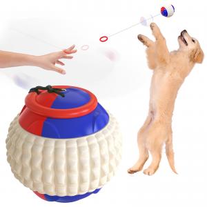 China Hand Throwing Interactive Pet Toys Molar Teeth Dog Training Ball 80g OEM supplier