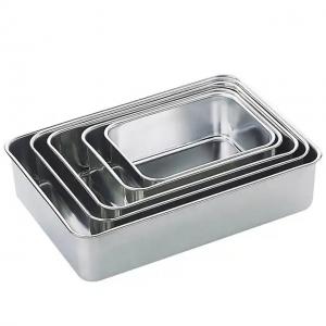 Square Stainless Steel Baking Tray Tableware And Utensils Steel Baking Sheet