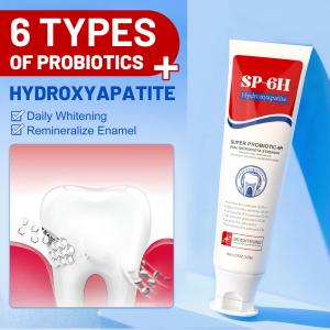 China Ensemble de 3 tubes de dentifrice SP-6 Hydroxyapatite Rafraîchissement de l'haleine et sécurité pour l'émail wholesale