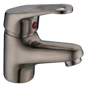 China Brushed Nickel Antique Basin Mixer Faucet Taps with One Handle , Euro Style supplier