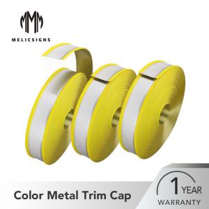 China Hand Making 80mm Yellow Steel Core Rubber Trim Cap for Outdoor Decoration wholesale