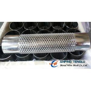 China Stainless Steel Round Hole Perforated Cylinder Used for Filtration Industry wholesale