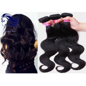 Light Black 18inch Human Hair Extensions Peruvian Deep Wave Virgin Hair