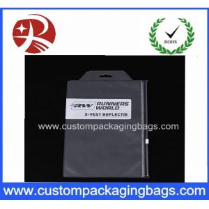 China Button Zipper Pvc Cosmetic Bag , Pvc Clothing Bag 0.1MM TO 0.2MM Thick supplier