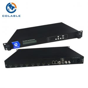 China 8 CH HDMI To RF Coax Converter , HDMI MPEG - 4 H 264 RF Encoder Modulator COL5011U supplier