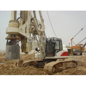 China Rotary drilling rig TR250W mounted on original CAT base with pull winch system for CFA pile and bored pile supplier