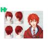 Charming Wigs Synthetic Hair Short Wavy Red Synthetic Cosplay Wigs Costume Party