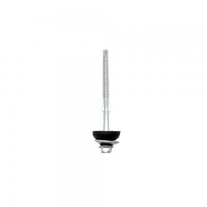 Stainless Steel Tek Wing Screw , Hex Tek Screws With Big Cup Metal EPDM Washer