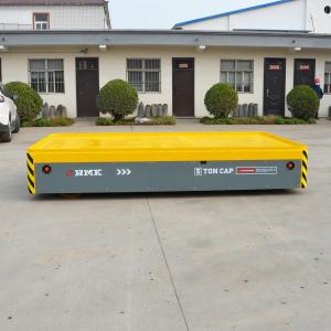 Steel Roll Motorized 5 Tons Die Transfer Cart, DC Motor Yellow Color