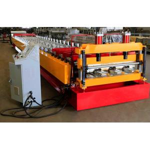 China Floor Deck Plate Roof Roll Forming Machine For Building Steel Sheet wholesale