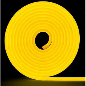 IP67 Neon Yellow Led Lights 24V 2835 Neon Led Flexible Strip Light Silicone