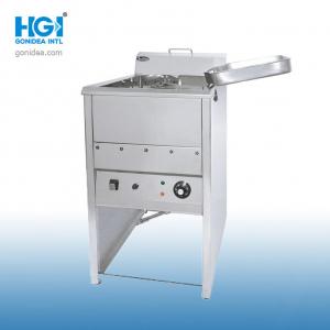 China Steel Floor Standing Electric Deep Fryer Machine 7000W 18L For Fish And Chips supplier