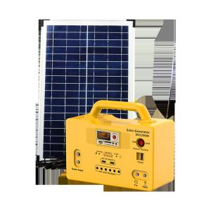 China 12V / 24V Low Cost Home 1kw DC Solar PV Power Battery System With LED Bulbs supplier