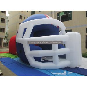 China customized printed inflatable football helmet tunnel,inflatable entrance tunnel supplier