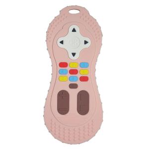 China Custom Color Silicone Teether Toy Remote Control Shape Silicone Chew Toy supplier