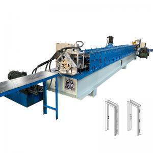 OEM 1-2mm Metal Door Frame Roll Forming Machine Steel Door Frame Making Machine