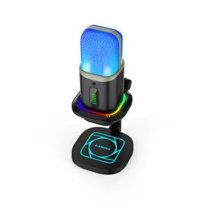 CE Gaming USB Microphone , PC Condenser Mic With Quick Mute RGB Indicator