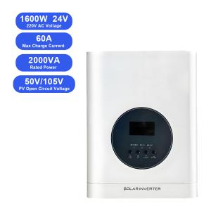 1.6KW 24V オフグリッドソーラーインバーター | 80A MPPT充電器 | 純粋正弦波 | リチウム対応