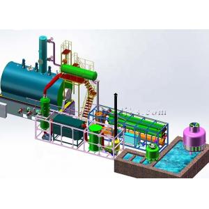 China 30TPD 2.6*8m 16KW Waste Materials To Fuel Oil Distillation Plant supplier