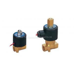 China 4mm Orifice Mini Brass Direct Drive 2 Way Pneumatic Solenoid Valve supplier