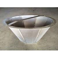 China Customized Triangle Wedge Wire Centrifugal Partition Basket For Industrial Filtration on sale