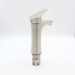 SONSILL Stainless Steel Single-Hole Faucet with 7.8 In. Spout Height for Kitchen and Bathroom