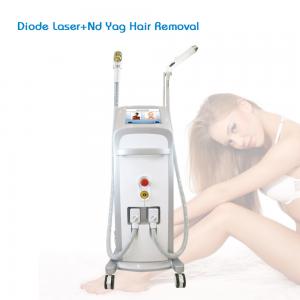 China 2 In 1 808nm Diode Laser Nd Yag Laser Hair Removal Multifunctional Beauty Equipment GoldenLaser supplier
