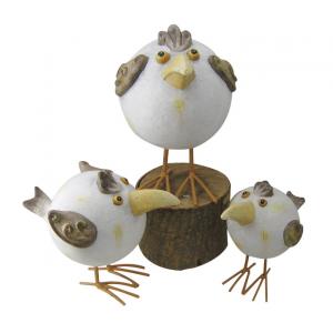 China Handcrafted Garden Sculptures And Ornaments , Chicken Garden Ornaments wholesale