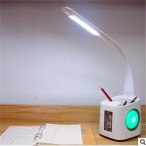 LED Desk lamp calendar, temperature display, bedside lighting, study, reading for children